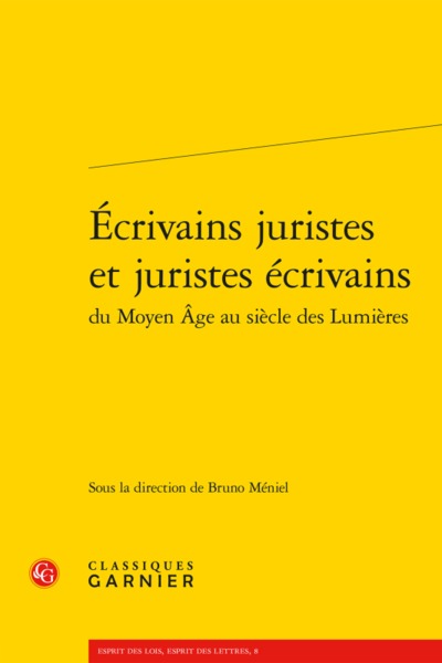 Image de Écrivains juristes et juristes écrivains