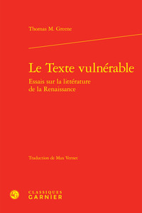 Picture of Le Texte vulnérable
