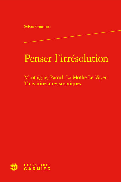 Picture of Penser l'irrésolution