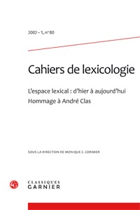 Image de Cahiers de lexicologie