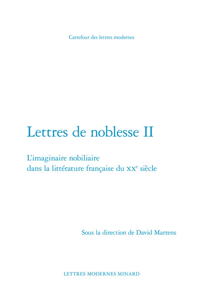 Image de Lettres de noblesse II