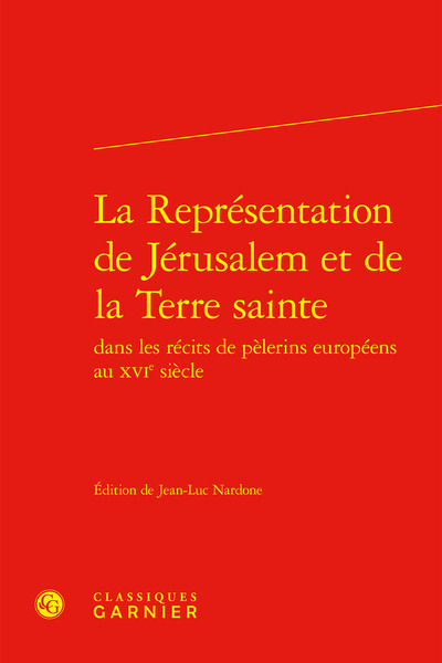 Picture of La Représentation de Jérusalem et de la Terre sainte