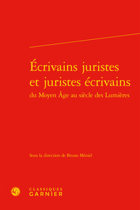 Image de Écrivains juristes et juristes écrivains
