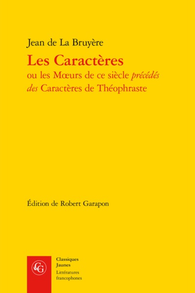 Image de Les Caractères
