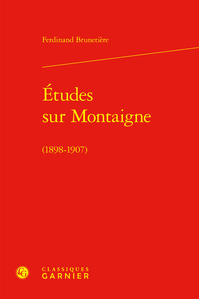 Picture of Études sur Montaigne