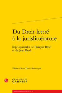 Picture of Du Droit lettré à la jurislittérature