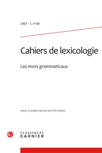 Image de Cahiers de lexicologie