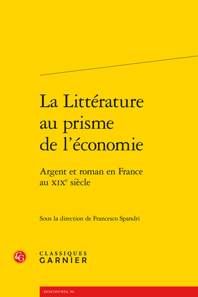 Image de La Littérature au prisme de l'économie