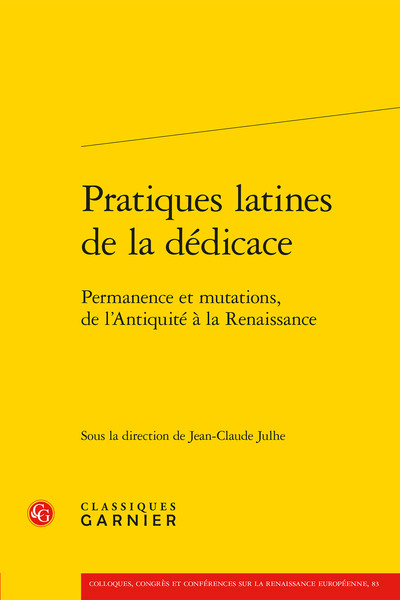 Image de Pratiques latines de la dédicace