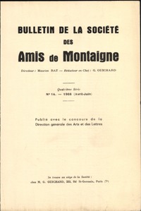 Image de Bulletin de la Société des amis de Montaigne. IV, 1968-2, n° 14