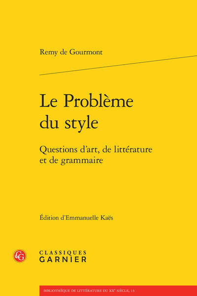 Picture of Le Problème du style