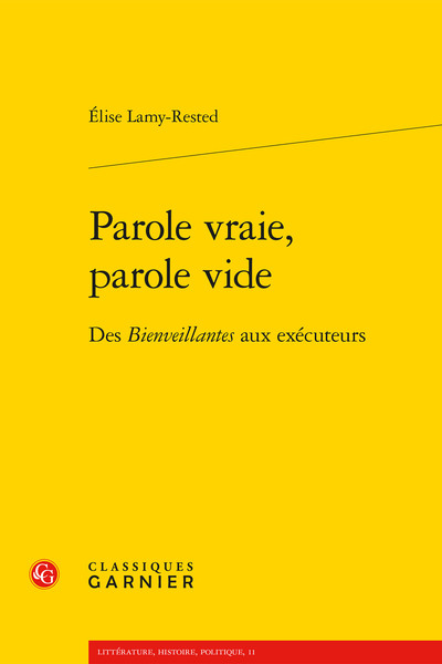 Image de Parole vraie, parole vide