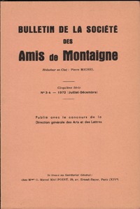 Picture of Bulletin de la Société des amis de Montaigne. V, 1972-3, n° 3-4
