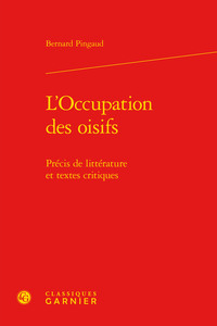 Image de L'Occupation des oisifs