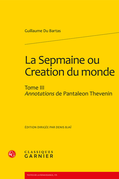 Picture of La Sepmaine ou Creation du monde