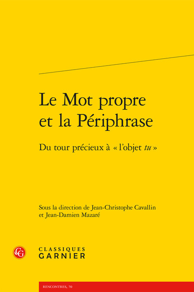 Picture of Le Mot propre et la Périphrase