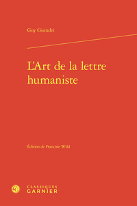 Picture of L'Art de la lettre humaniste