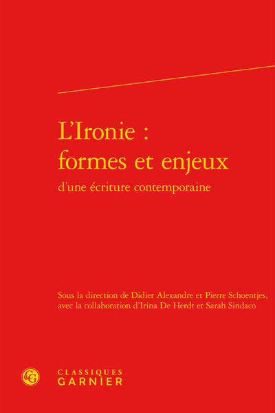Image de L'Ironie : formes et enjeux
