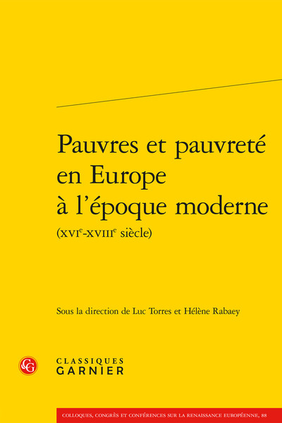 Image de Pauvres et pauvreté en Europe à l'époque moderne