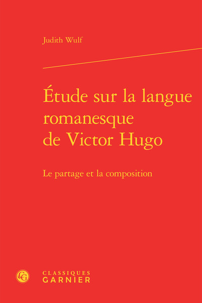 Image de Étude sur la langue romanesque de Victor Hugo