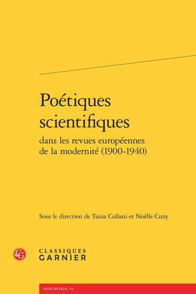 Image de Poétiques scientifiques
