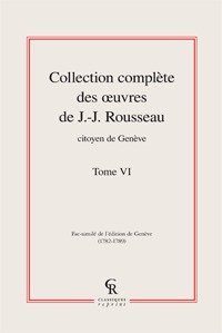 Image de Collection complète des oeuvres de J.-J. Rousseau, Citoyen de Genève