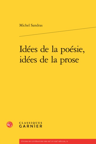 Image de Idées de la poésie, idées de la prose
