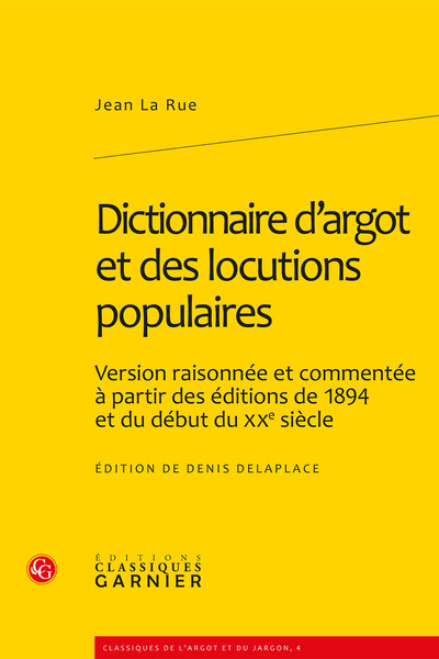 Image de Dictionnaire d'argot et des locutions populaires