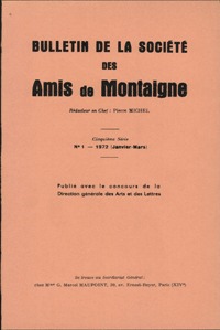 Picture of Bulletin de la Société des amis de Montaigne. V, 1972-1, n° 1