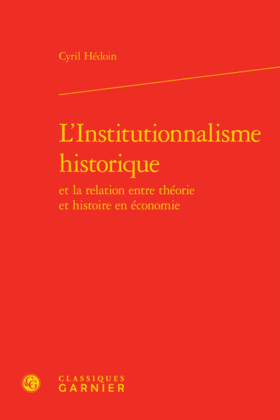 Picture of L'Institutionnalisme historique