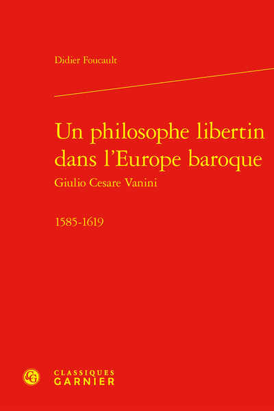 Picture of Un philosophe libertin dans l'Europe baroque