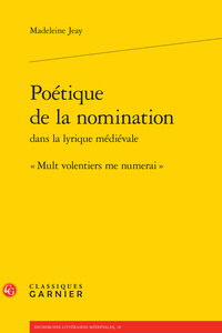 Image de Poétique de la nomination