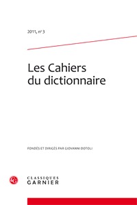 Image de Les Cahiers du dictionnaire