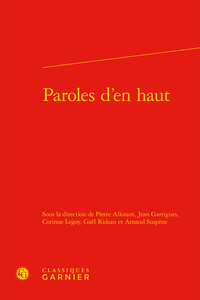 Image de Paroles d'en haut