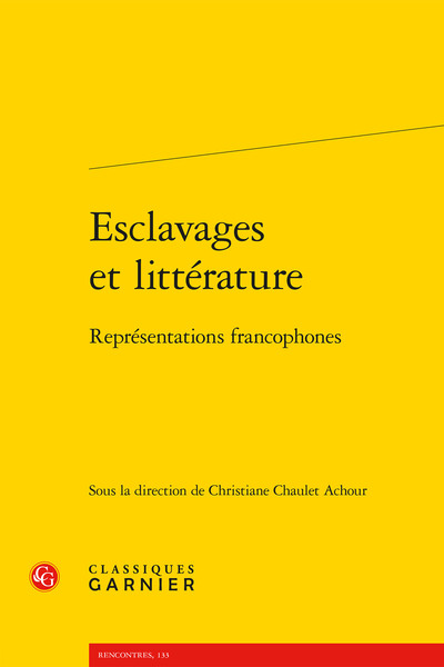 Image de Esclavages et littérature