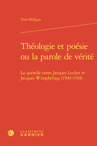 Picture of Théologie et poésie ou la parole de vérité