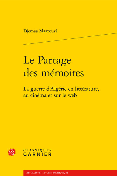Image de Le Partage des mémoires