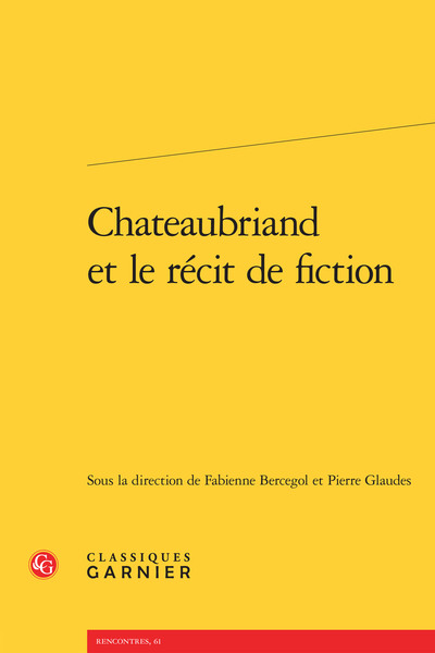 Image de Chateaubriand et le récit de fiction
