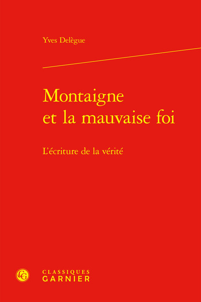 Picture of Montaigne et la mauvaise foi