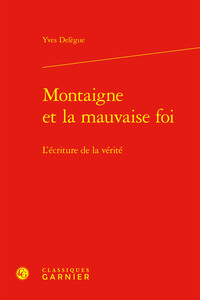 Picture of Montaigne et la mauvaise foi