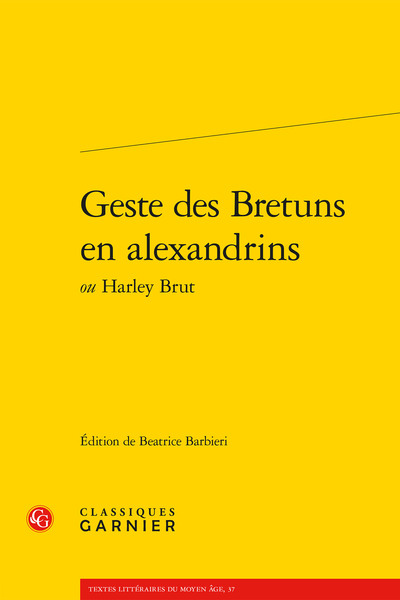 Picture of Geste des Bretuns en alexandrins