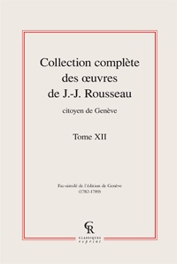 Image de Collection complète des oeuvres de J.-J. Rousseau, Citoyen de Genève