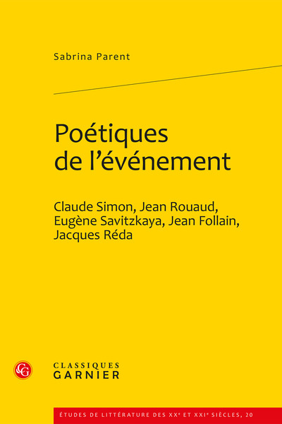 Image de Poétiques de l'événement