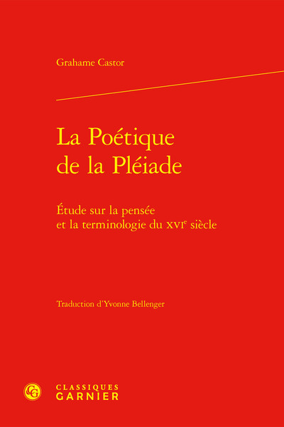 Picture of La Poétique de la Pléiade