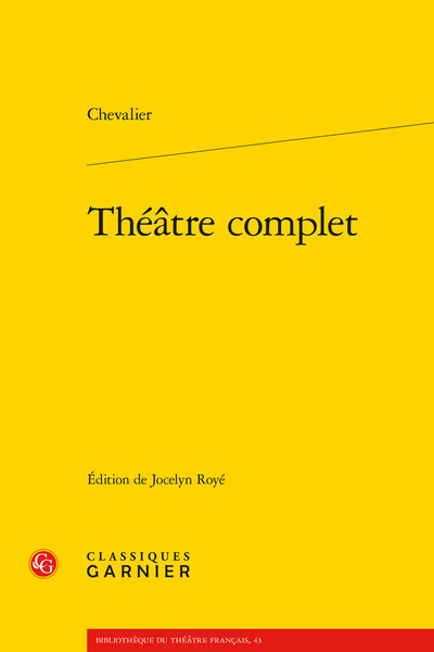 Image de Théâtre complet