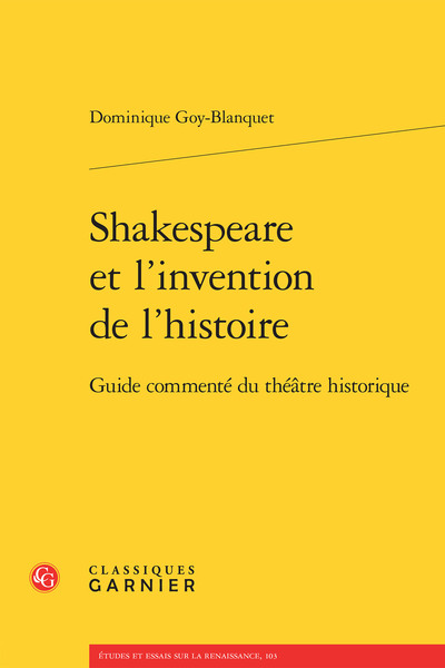 Image de Shakespeare et l'invention de l'histoire