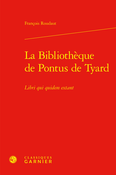 Picture of La Bibliothèque de Pontus de Tyard