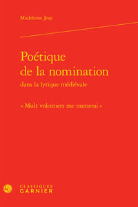 Image de Poétique de la nomination