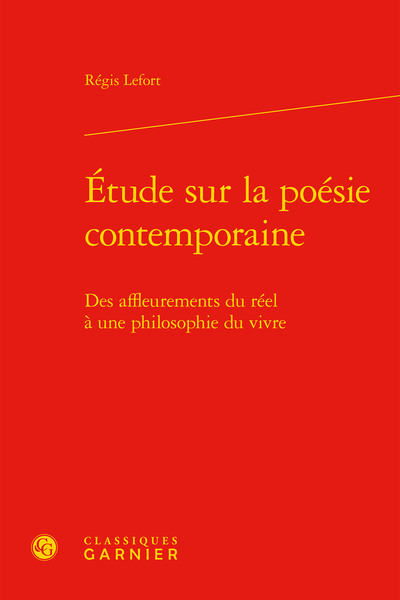 Image de Étude sur la poésie contemporaine