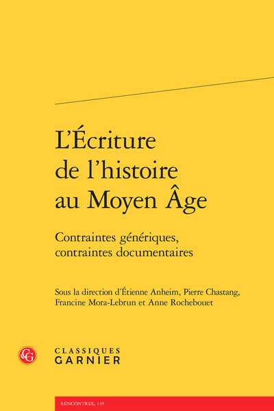 Image de L'Écriture de l'histoire au Moyen Âge